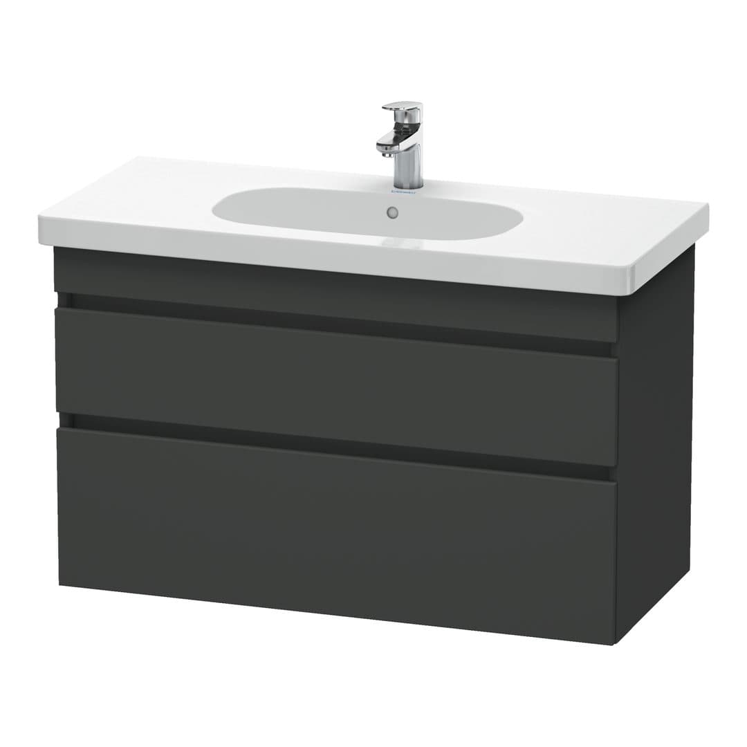 Duravit DuraStyle – Έπιπλο Νιπτήρα – 1000 mm, 2 συρτάρια, νιπτήρας κέντρο – Graphite Matt, Decor (DS648504949)