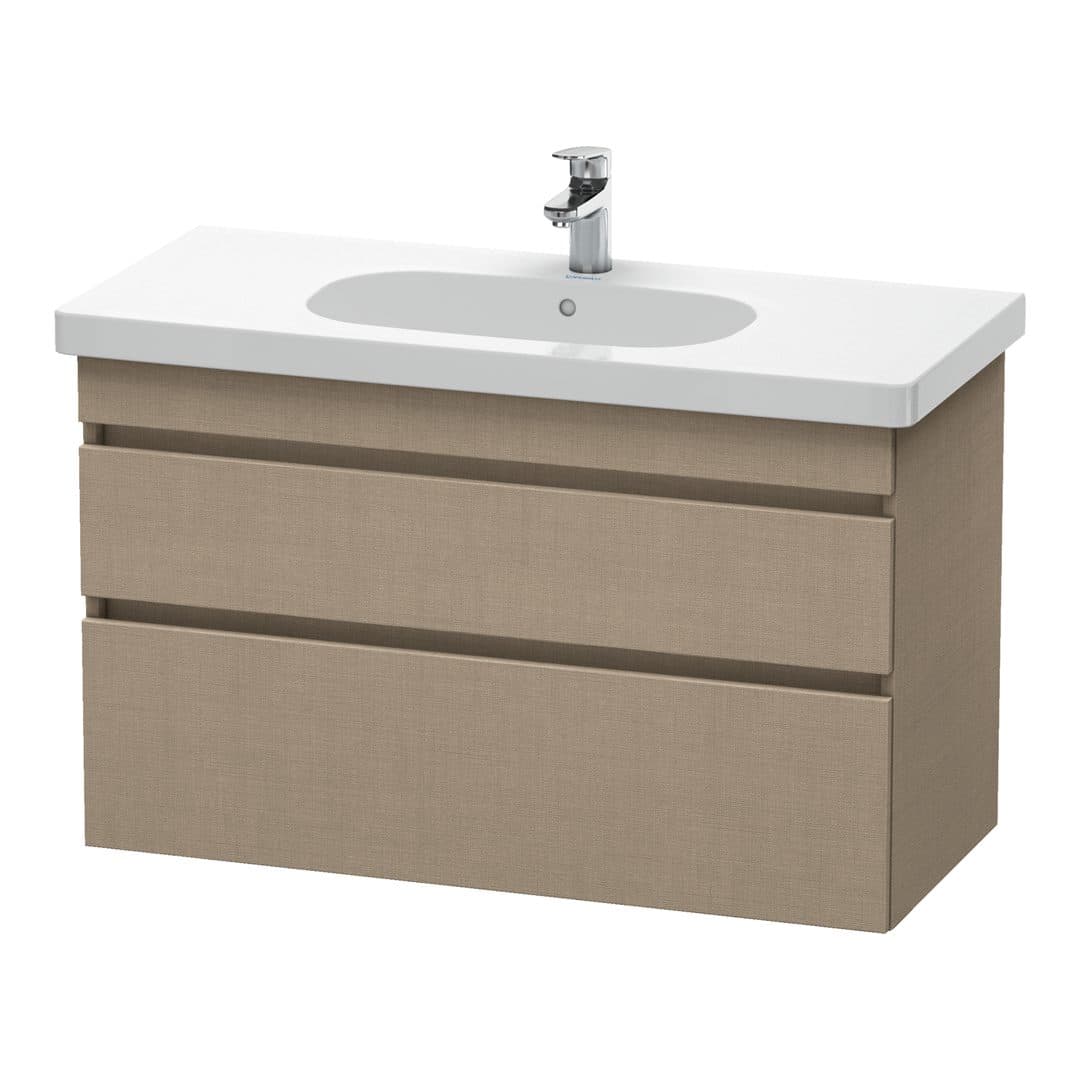 Duravit DuraStyle – Έπιπλο Νιπτήρα – 1000 mm, 2 συρτάρια, νιπτήρας κέντρο – Linen Matt, Decor (DS648507575)