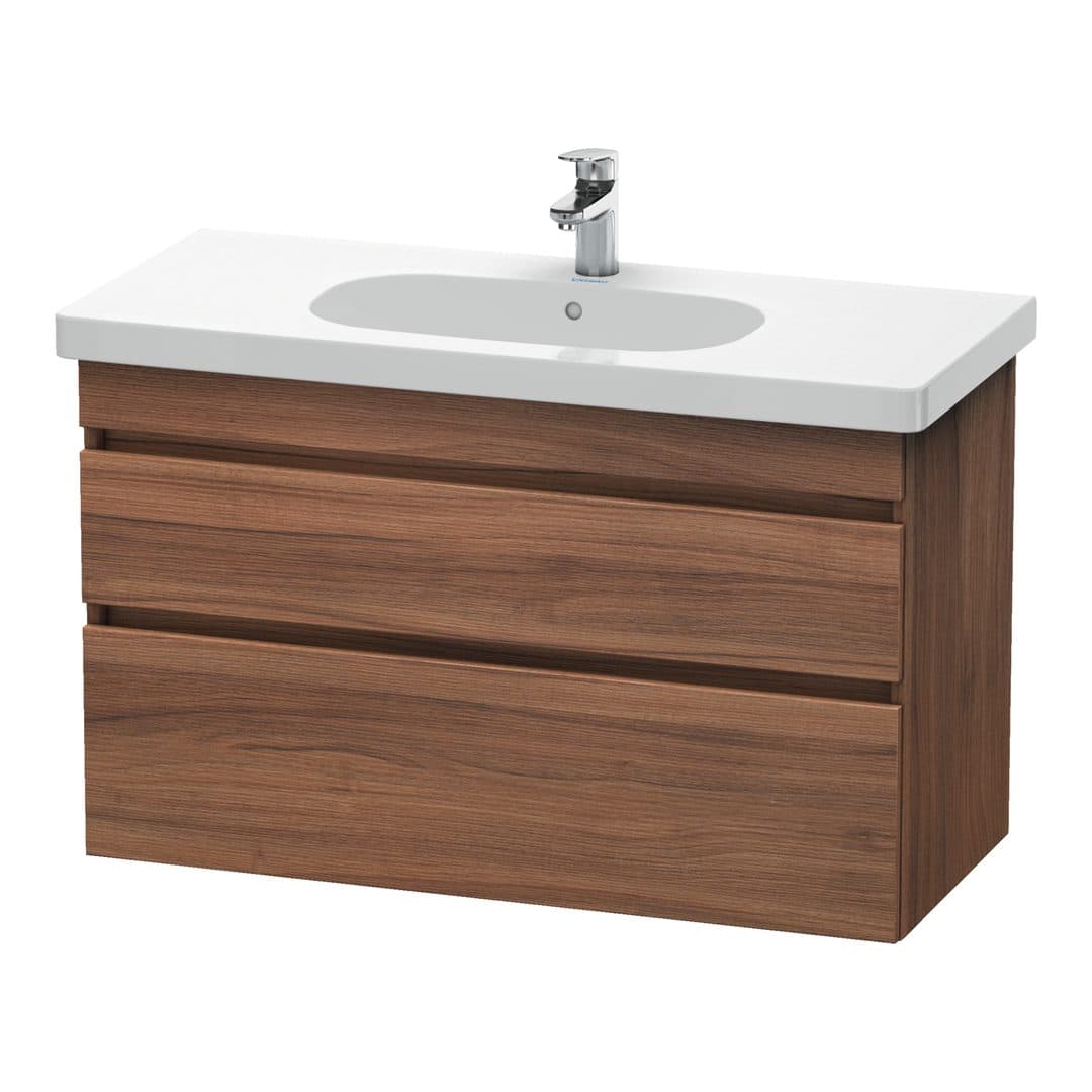 Duravit DuraStyle – Έπιπλο Νιπτήρα – 1000 mm, 2 συρτάρια, νιπτήρας κέντρο – Walnut Matt, Decor (DS648507979)