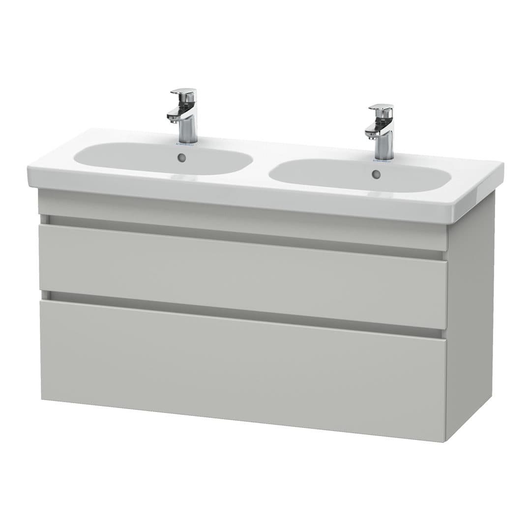Duravit DuraStyle – Έπιπλο Νιπτήρα – 1150 mm, 2 συρτάρια, νιπτήρας κέντρο – Concrete grey Matt, Decor (DS648600707)