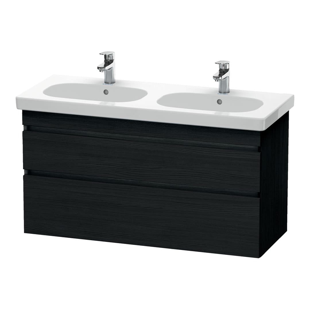 Duravit DuraStyle – Έπιπλο Νιπτήρα – 1150 mm, 2 συρτάρια, νιπτήρας κέντρο – Black oak Matt, Decor (DS648601616)