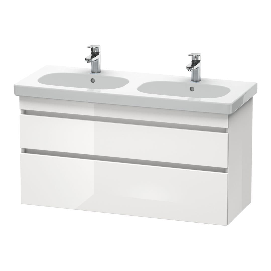 Duravit DuraStyle – Έπιπλο Νιπτήρα – 1150 mm, 2 συρτάρια, νιπτήρας κέντρο – White High Gloss, Decor (DS648602222)