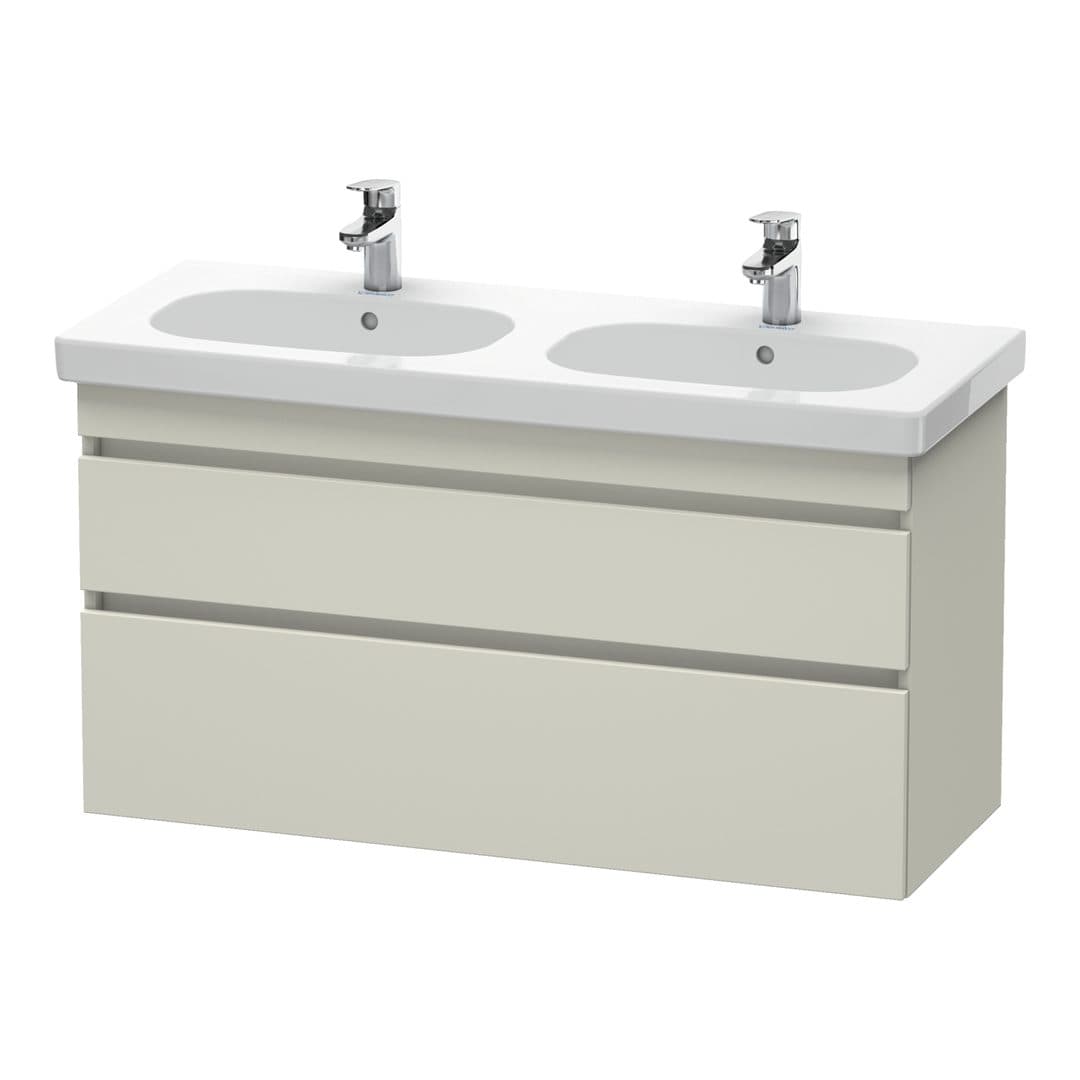 Duravit DuraStyle – Έπιπλο Νιπτήρα – 1150 mm, 2 συρτάρια, νιπτήρας κέντρο – Taupe Matt, Decor (DS648609191)