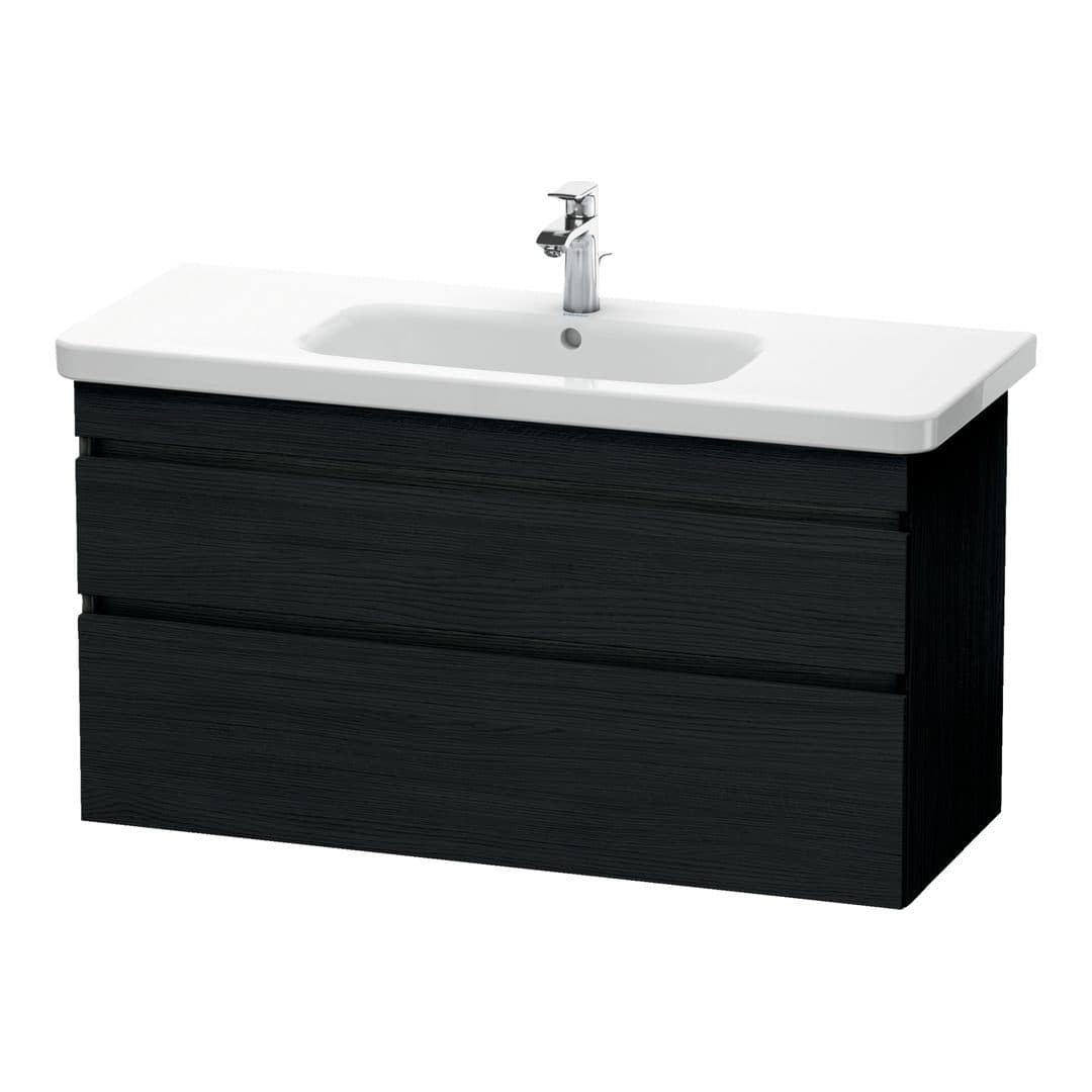 Duravit DuraStyle – Έπιπλο Νιπτήρα – 1130 mm, 2 συρτάρια, νιπτήρας κέντρο – Black oak Matt, Decor (DS649501616)