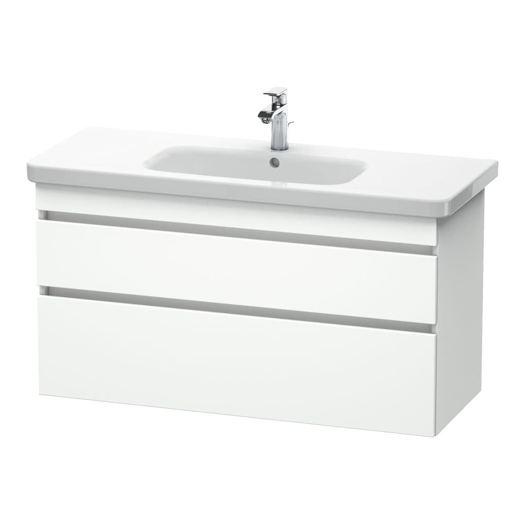 Duravit DuraStyle – Έπιπλο Νιπτήρα – 1130 mm, 2 συρτάρια, νιπτήρας κέντρο – White Matt, Decor (DS649501818)