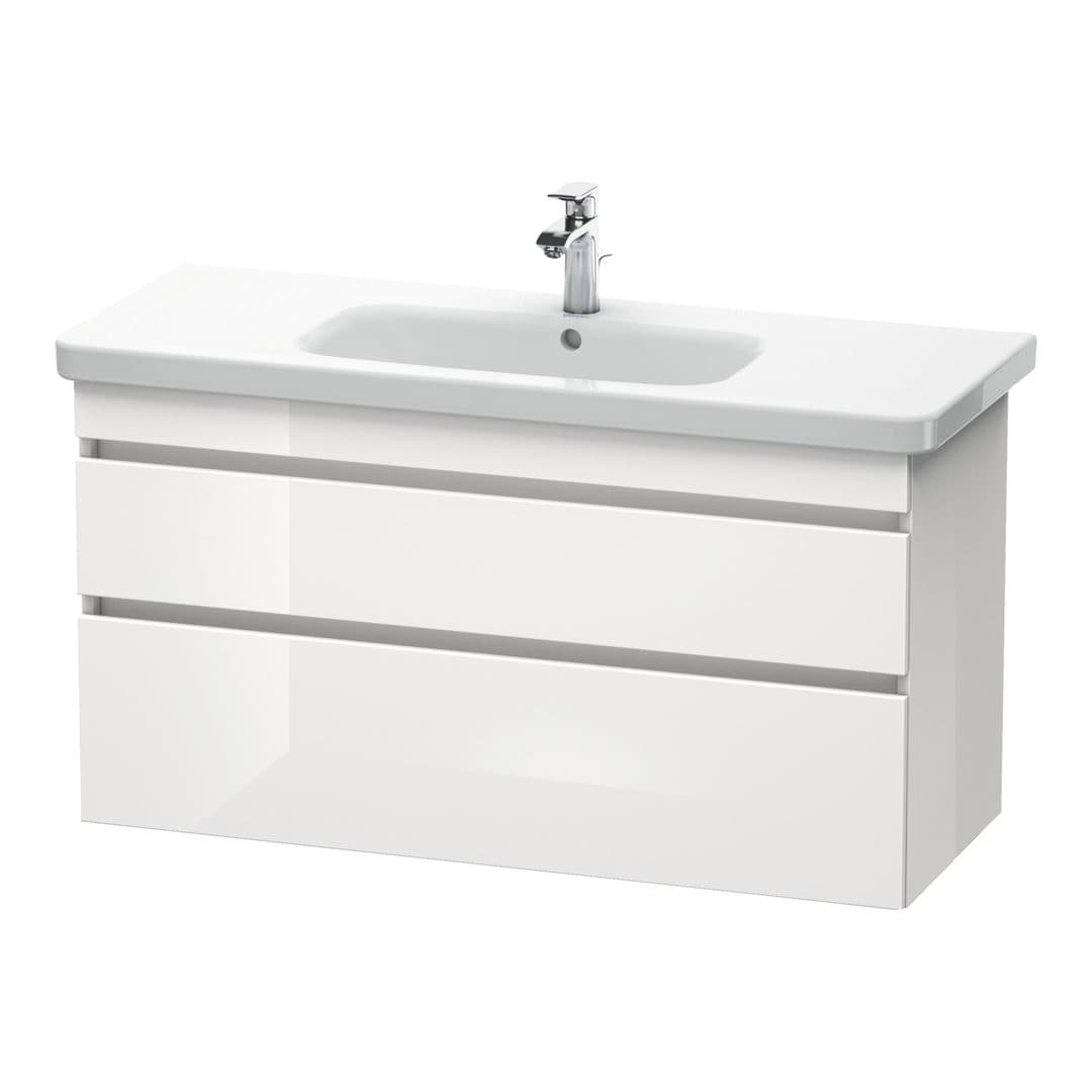 Duravit DuraStyle – Έπιπλο Νιπτήρα – 1130 mm, 2 συρτάρια, νιπτήρας κέντρο – White High Gloss, Decor (DS649502222)