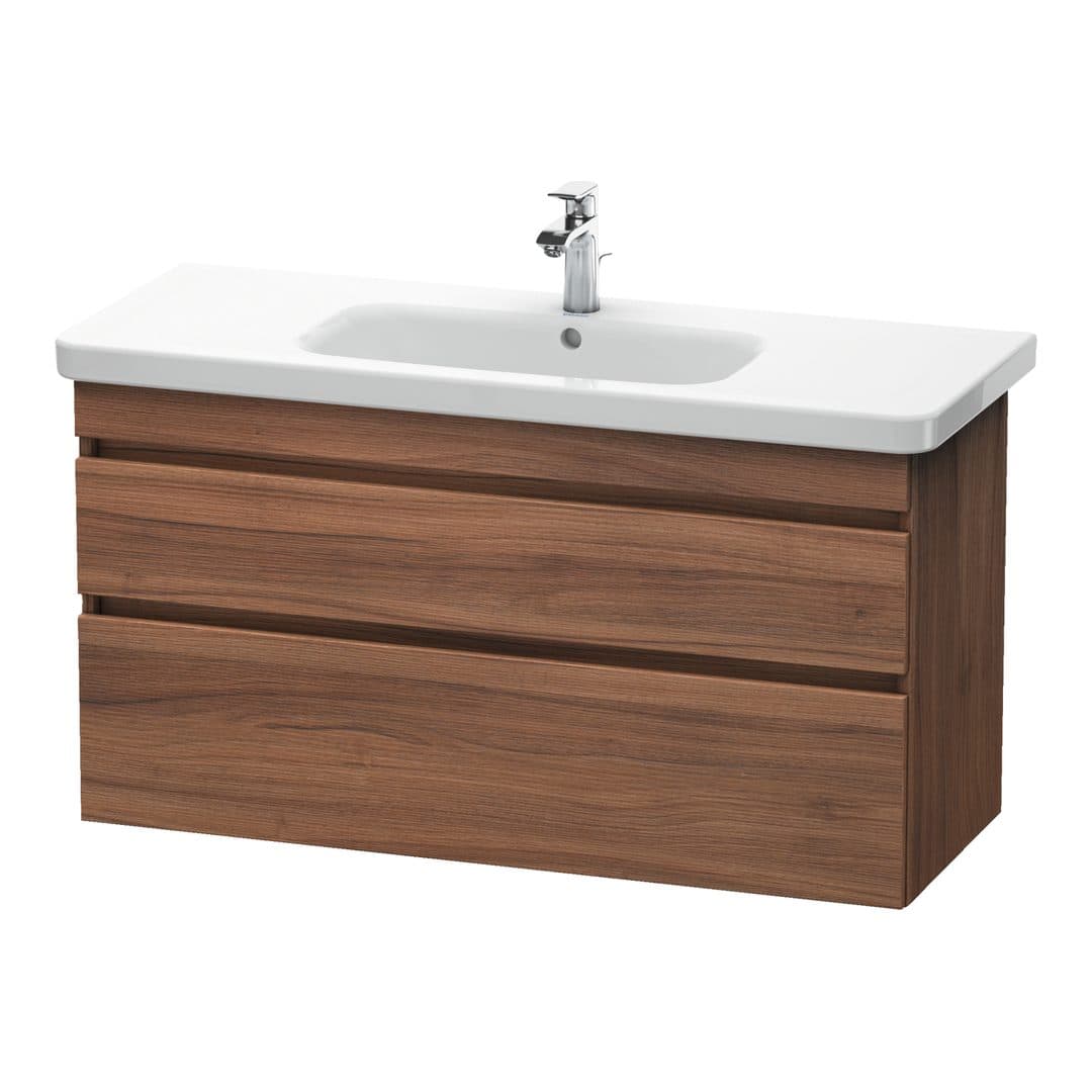 Duravit DuraStyle – Έπιπλο Νιπτήρα – 1130 mm, 2 συρτάρια, νιπτήρας κέντρο – Walnut Matt, Decor (DS649507979)