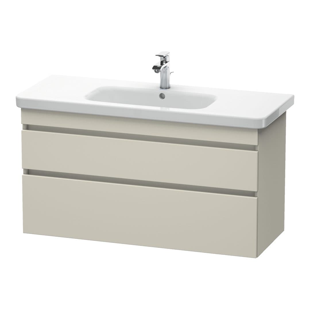 Duravit DuraStyle – Έπιπλο Νιπτήρα – 1130 mm, 2 συρτάρια, νιπτήρας κέντρο – Taupe Matt, Decor (DS649509191)