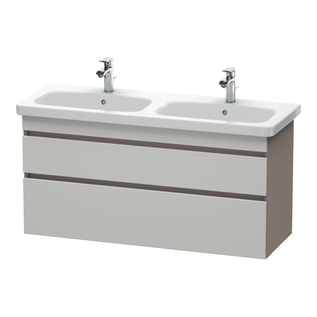 Duravit DuraStyle – Έπιπλο Νιπτήρα – 1230 mm, 2 συρτάρια, σώμα Basalte Matt – Concrete grey Matt, Decor (DS649800743)