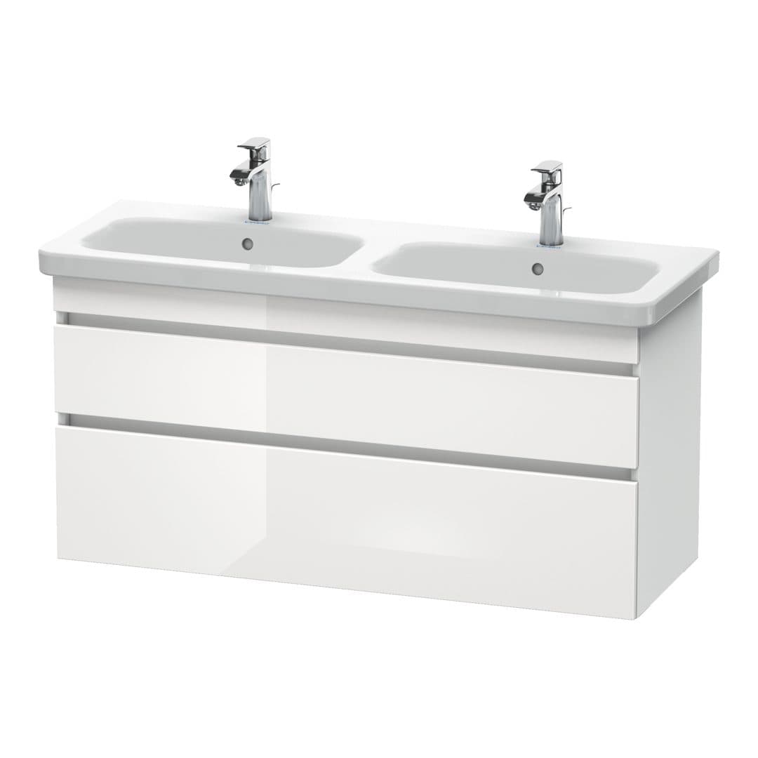 Duravit DuraStyle – Έπιπλο Νιπτήρα – 1230 mm, 2 συρτάρια, White Matt – White High Gloss, Decor (DS649802218)