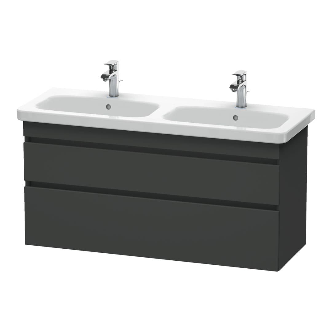 Duravit DuraStyle – Έπιπλο Νιπτήρα – 1230 mm, 2 συρτάρια – Graphite Matt, Decor (DS649804949)
