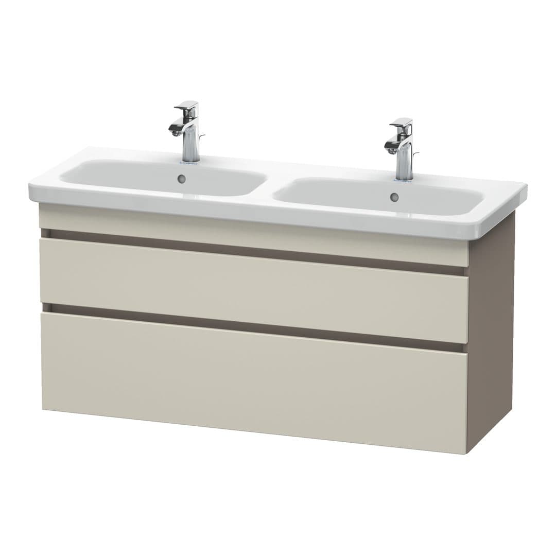 Duravit DuraStyle – Έπιπλο Νιπτήρα – 1230 mm, 2 συρτάρια, σώμα Basalte Matt – Taupe Matt, Decor (DS649809143)