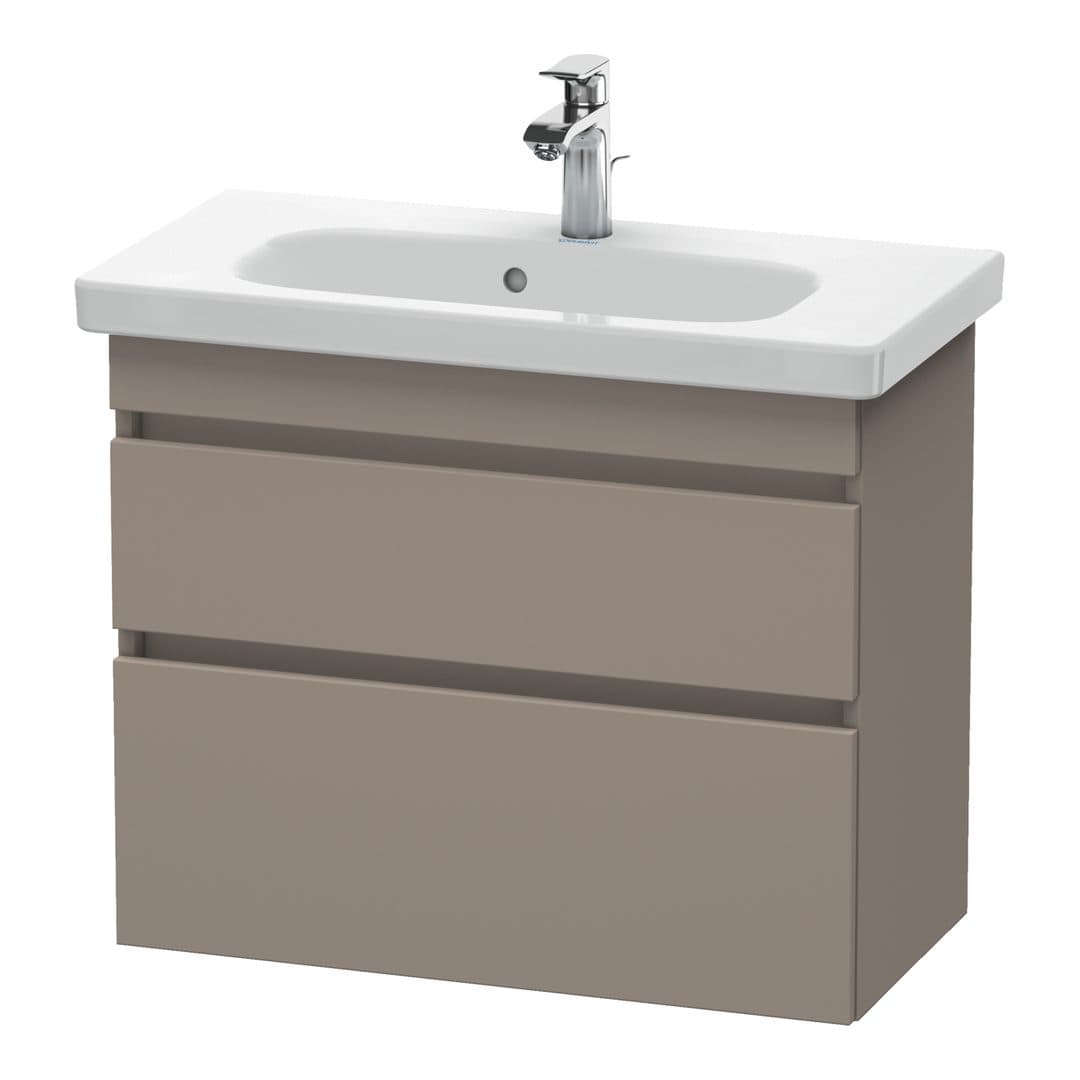 Duravit DuraStyle – Έπιπλο Νιπτήρα – 730 mm, 2 συρτάρια, νιπτήρας κέντρο, Compact – Basalte Matt, Decor (DS649904343)
