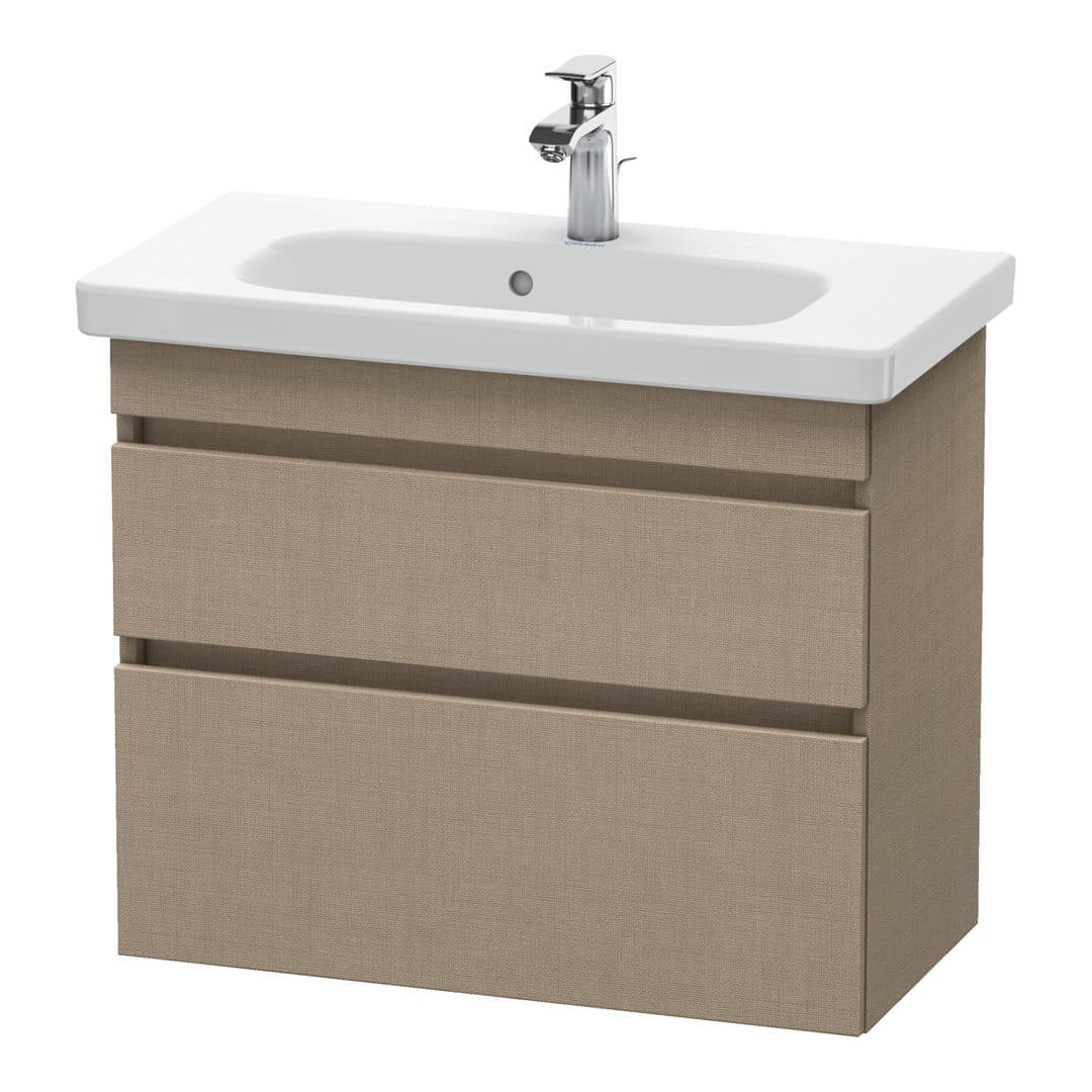 Duravit DuraStyle – Έπιπλο Νιπτήρα – 730 mm, 2 συρτάρια, νιπτήρας κέντρο, Compact – Linen Matt, Decor (DS649907575)
