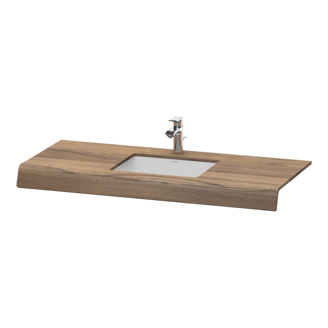 Duravit DuraStyle – Πάγκος Νιπτήρα – 800 mm, 800 x 550 x 100 mm, μοντέλο DS828C – Walnut Matt, Decor (DS828C07979)
