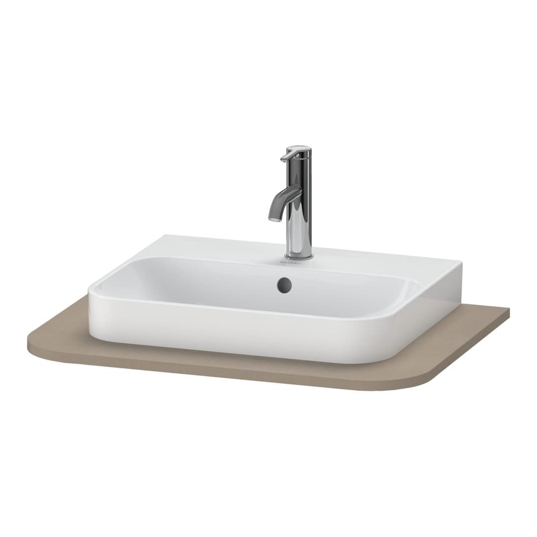 Duravit Happy D.2 – Πάγκος Νιπτήρα – 650 mm, νιπτήρας κέντρο – Linen Matt, Decor (HP031B07575)