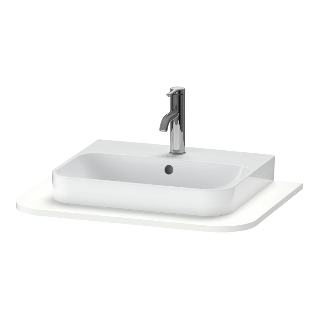 Duravit Happy D.2 – Πάγκος Νιπτήρα – 650 mm, νιπτήρας κέντρο – White Super Matt, Decor (HP031B08484)