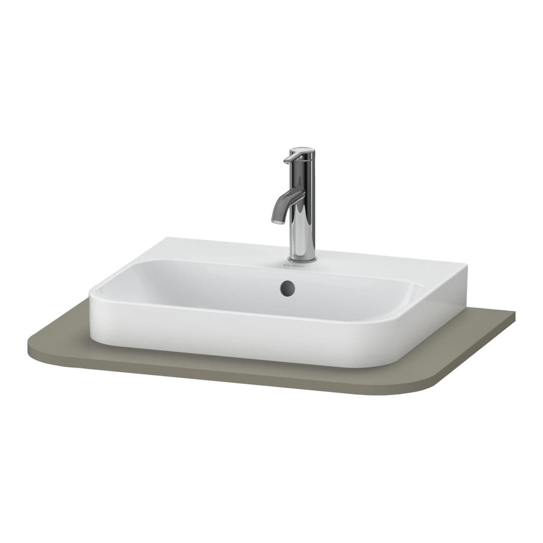 Duravit Happy D.2 – Πάγκος Νιπτήρα – 650 mm, νιπτήρας κέντρο – Stone grey Satin Matt, Lacquer (HP031B09292)