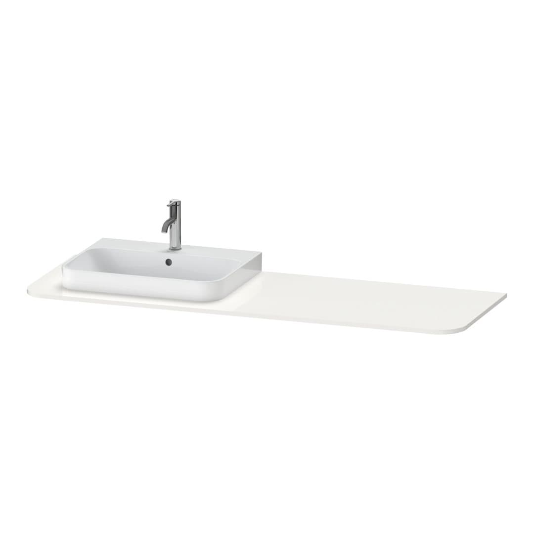 Duravit Happy D.2 – Πάγκος Νιπτήρα – 1600 mm, νιπτήρας αριστερά – White High Gloss, Decor (HP031HL2222)