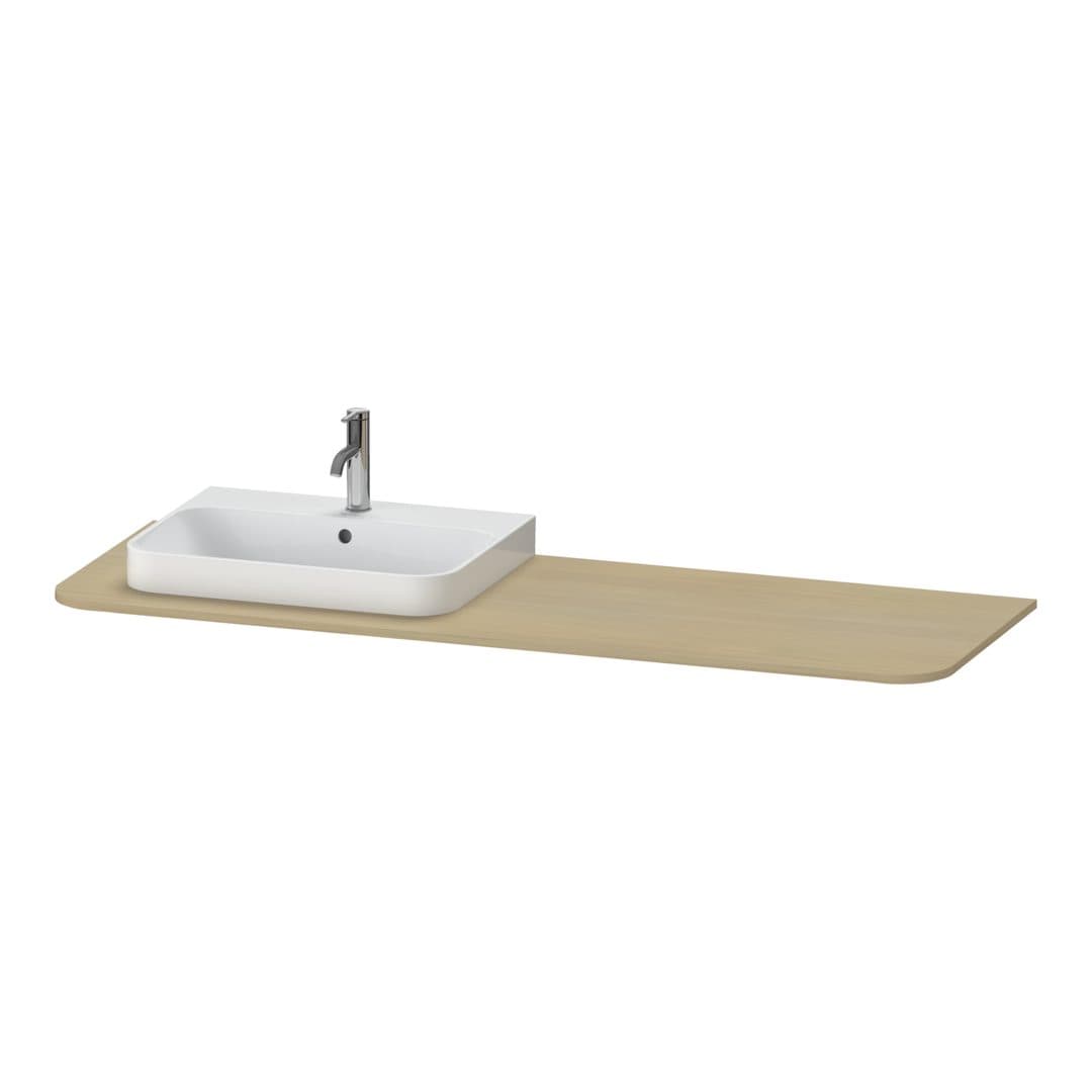 Duravit Happy D.2 – Πάγκος Νιπτήρα – 1600 mm, νιπτήρας αριστερά – Mediterranean oak Matt, Real wood veneer (HP031HL7171)
