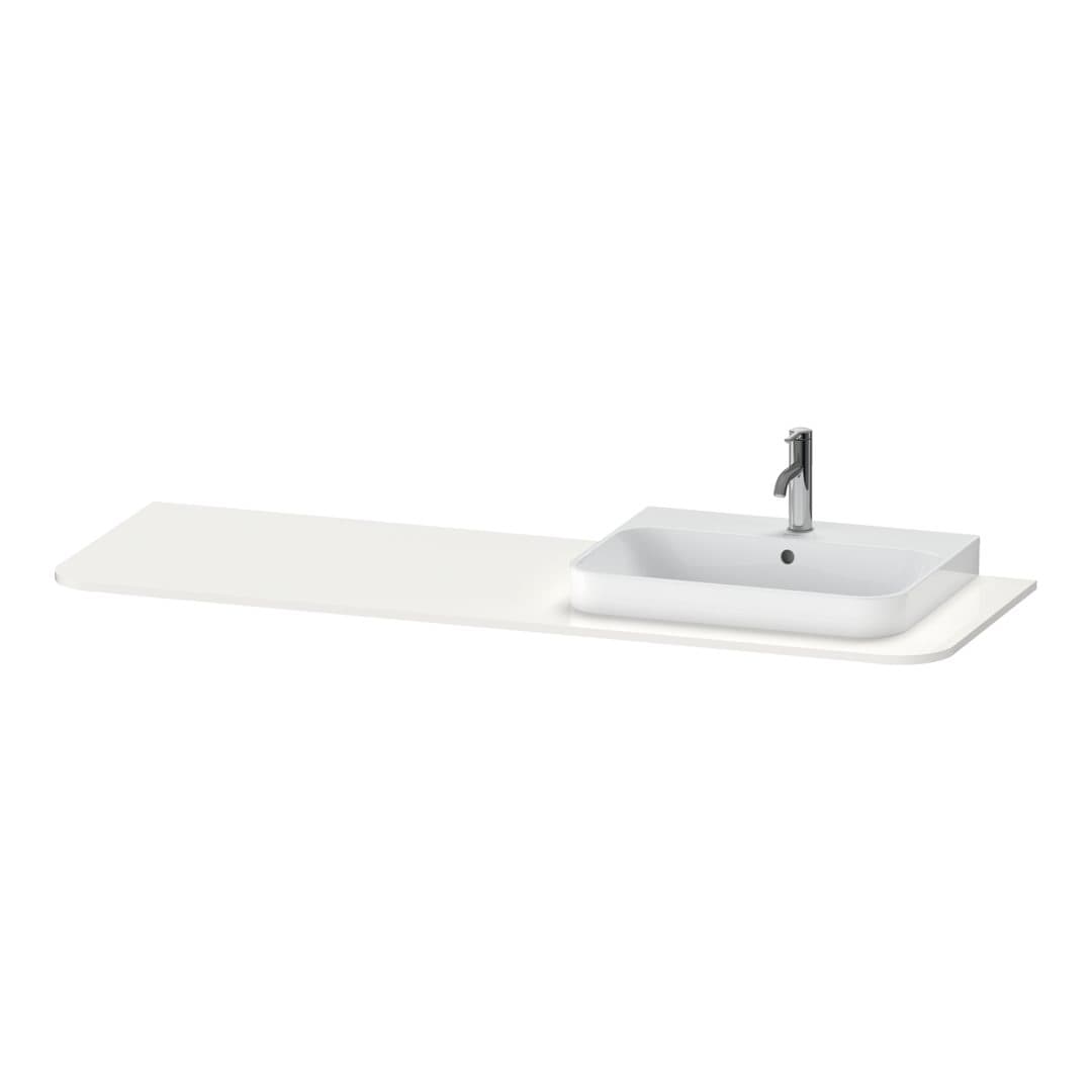 Duravit Happy D.2 – Πάγκος Νιπτήρα – 1600 mm, νιπτήρας δεξιά – White High Gloss, Decor (HP031HR2222)
