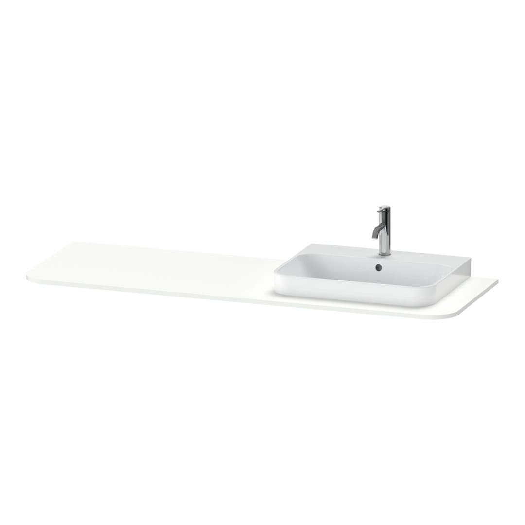 Duravit Happy D.2 – Πάγκος Νιπτήρα – 1600 mm, νιπτήρας δεξιά – White Satin Matt, Lacquer (HP031HR3636)
