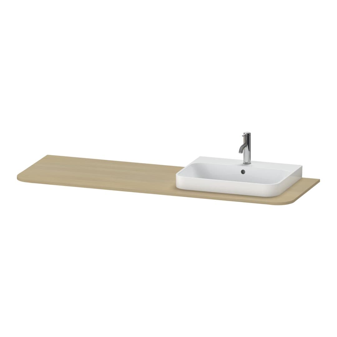 Duravit Happy D.2 – Πάγκος Νιπτήρα – 1600 mm, νιπτήρας δεξιά – Mediterranean oak Matt, Real wood veneer (HP031HR7171)