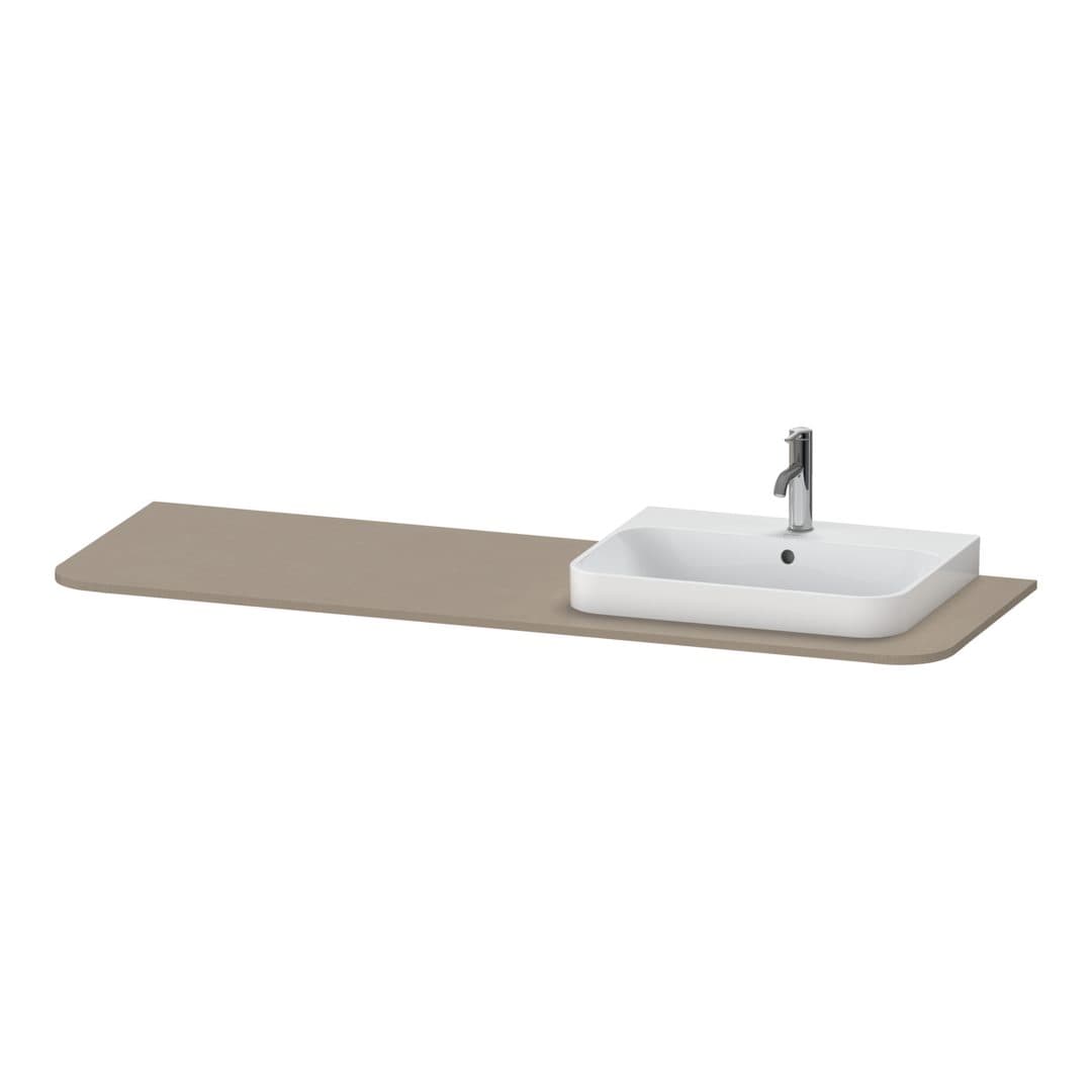 Duravit Happy D.2 – Πάγκος Νιπτήρα – 1600 mm, νιπτήρας δεξιά – Linen Matt, Decor (HP031HR7575)