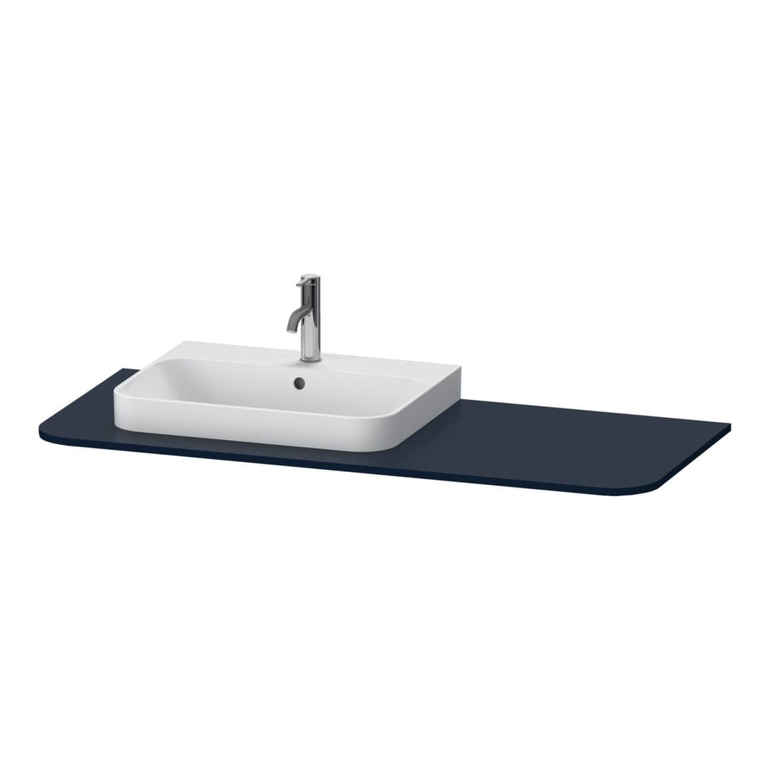 Duravit Happy D.2 – Πάγκος Νιπτήρα – 1300 mm, νιπτήρας αριστερά – Night blue Satin Matt, Lacquer (HP031KL9898)