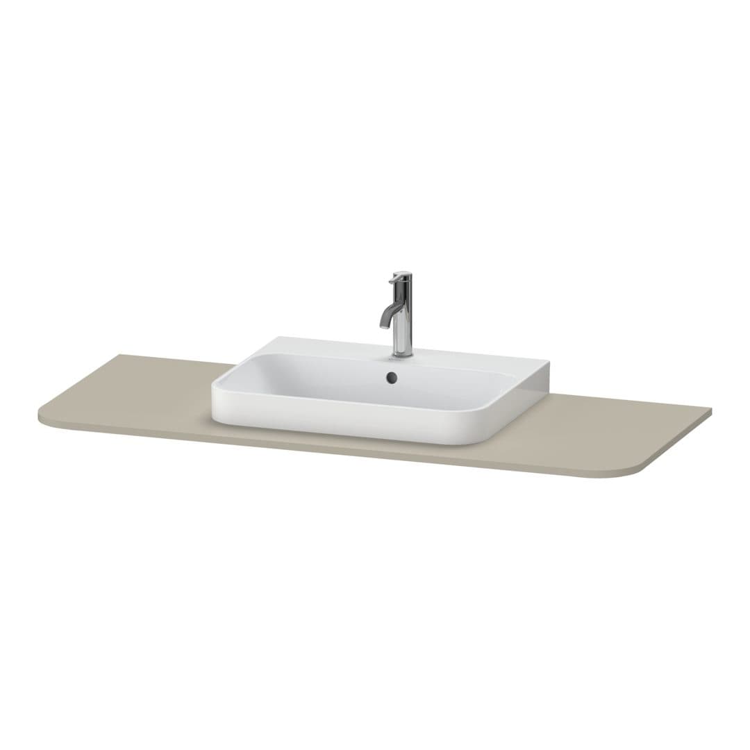 Duravit Happy D.2 – Πάγκος Νιπτήρα – 1300 mm, νιπτήρας κέντρο – Taupe Satin Matt, Lacquer (HP031KM6060)