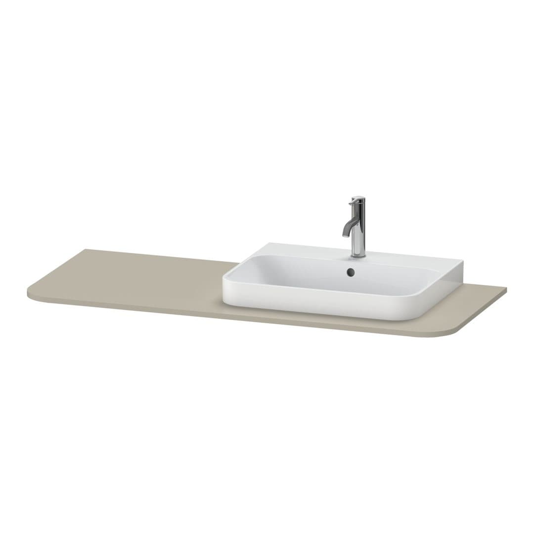 Duravit Happy D.2 – Πάγκος Νιπτήρα – 1300 mm, νιπτήρας δεξιά – Taupe Satin Matt, Lacquer (HP031KR6060)