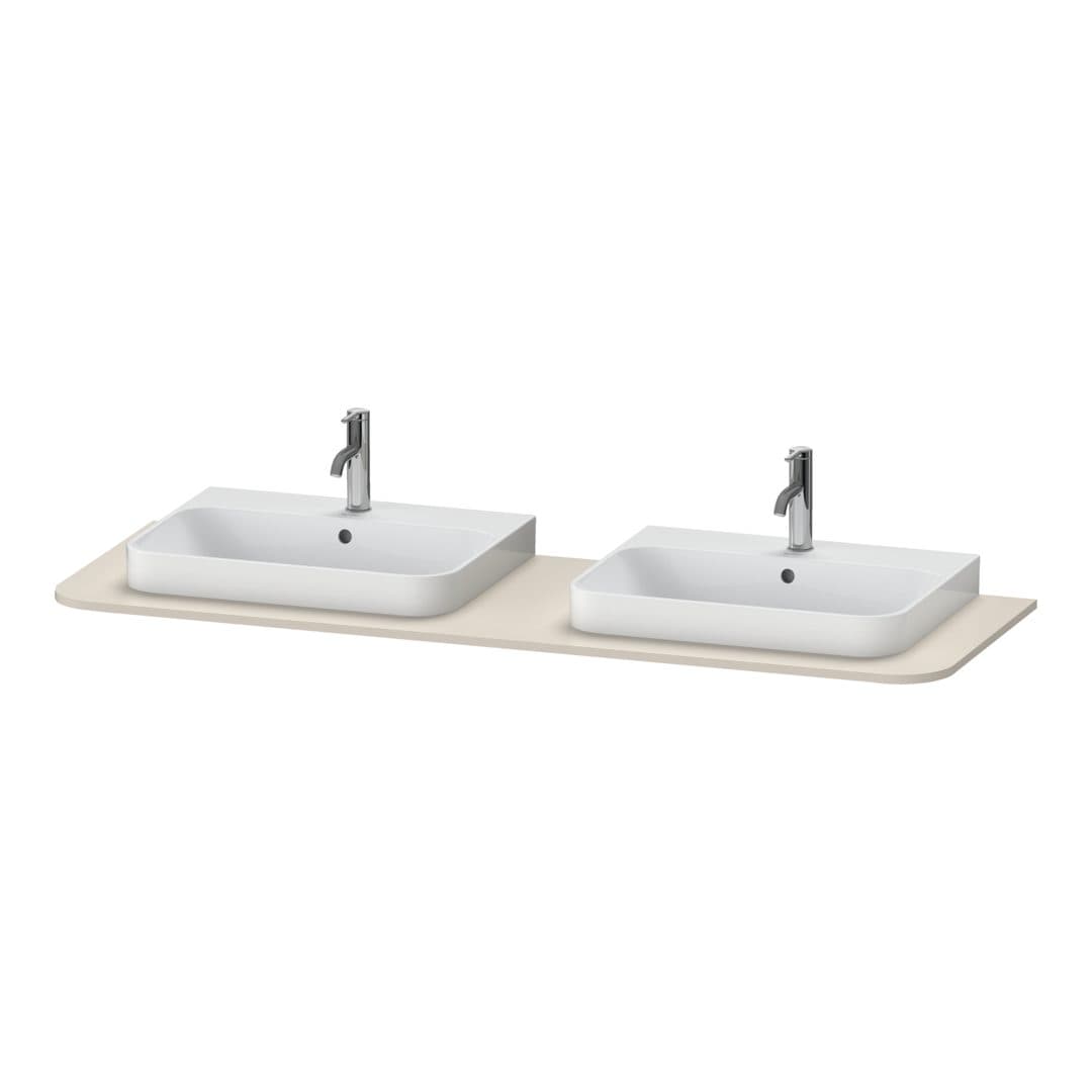 Duravit Happy D.2 – Πάγκος Νιπτήρα – 1600 mm – Taupe Super Matt, Decor (HP032HB8383)