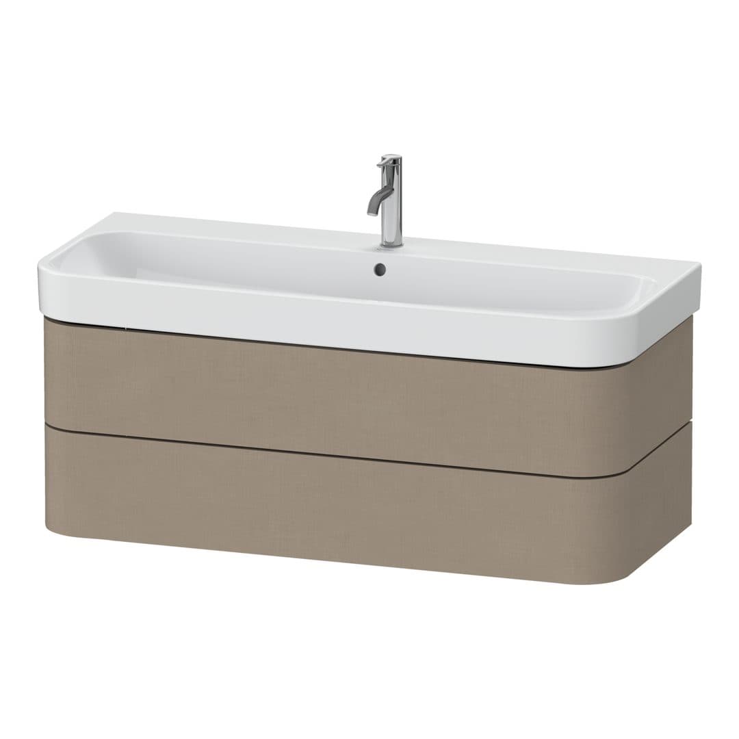 Duravit Happy D.2 – Έπιπλο Νιπτήρα – 1175 mm, 2 συρτάρια, νιπτήρας κέντρο – Linen Matt, Decor (HP4389075750000)