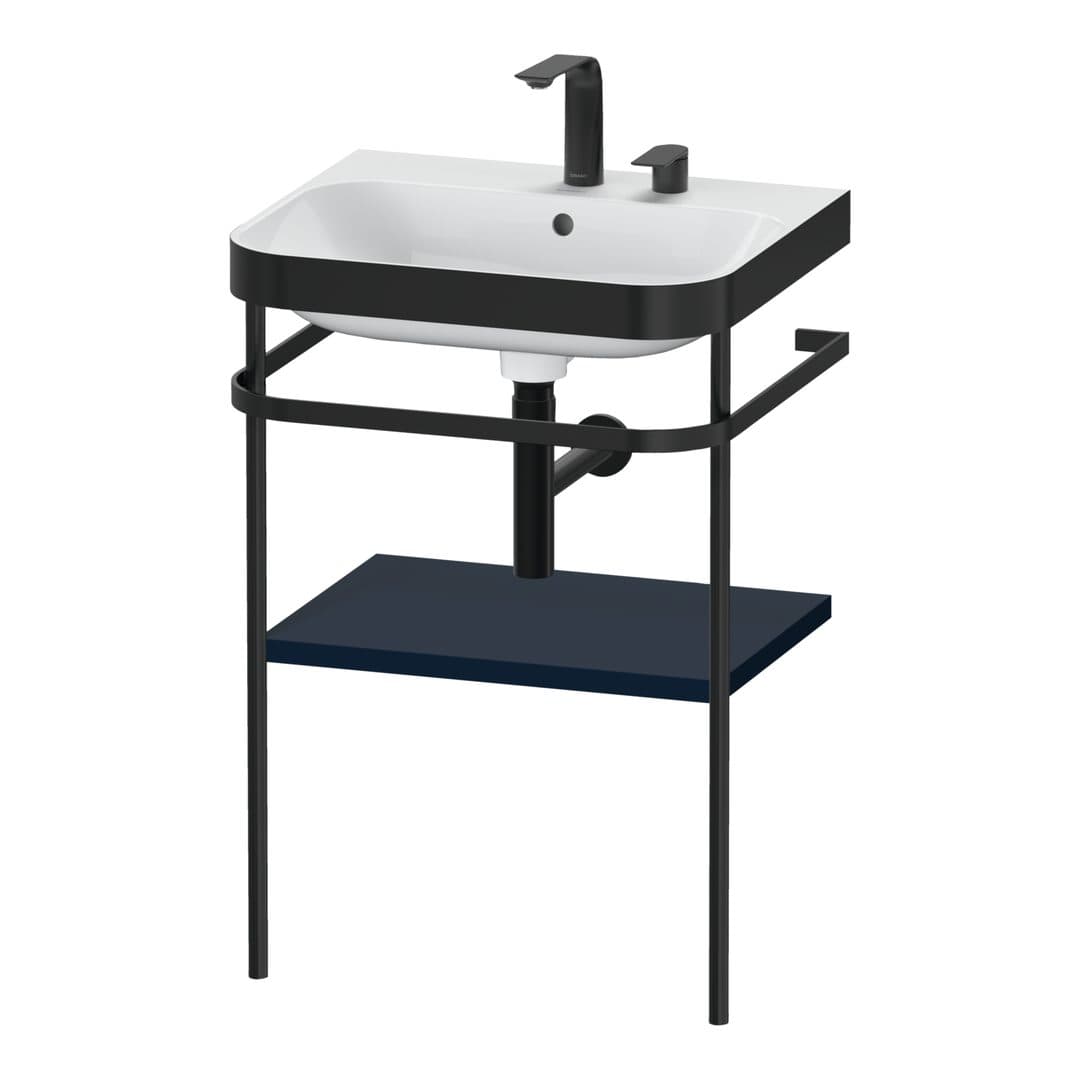 Duravit Happy D.2 – Βάση Νιπτήρα – 575 mm, με νιπτήρα, νιπτήρας κέντρο, σώμα Night blue Satin Matt, έκδοση E – Night blue Satin Matt, Lacquer (HP4735E9898)