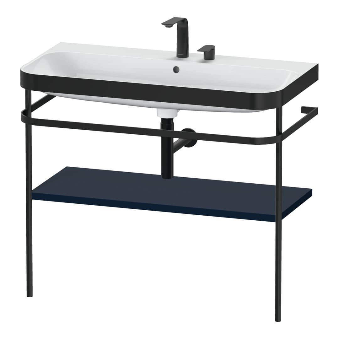 Duravit Happy D.2 – Βάση Νιπτήρα – 975 mm, με νιπτήρα, νιπτήρας κέντρο, σώμα Night blue Satin Matt, έκδοση E – Night blue Satin Matt, Lacquer (HP4738E9898)