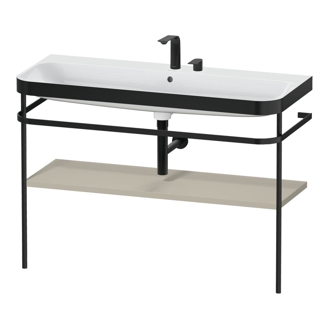 Duravit Happy D.2 – Βάση Νιπτήρα – 1175 mm, με νιπτήρα, νιπτήρας κέντρο, σώμα Taupe Satin Matt, έκδοση E – Taupe Satin Matt, Lacquer (HP4739E60600000)
