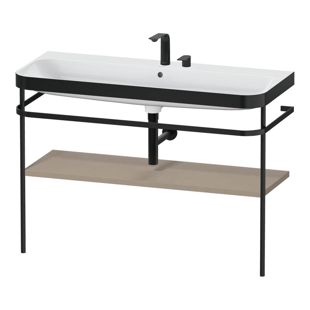 Duravit Happy D.2 – Βάση Νιπτήρα – 1175 mm, με νιπτήρα, νιπτήρας κέντρο, σώμα Linen Matt, έκδοση E – Linen Matt, Decor (HP4739E75750000)