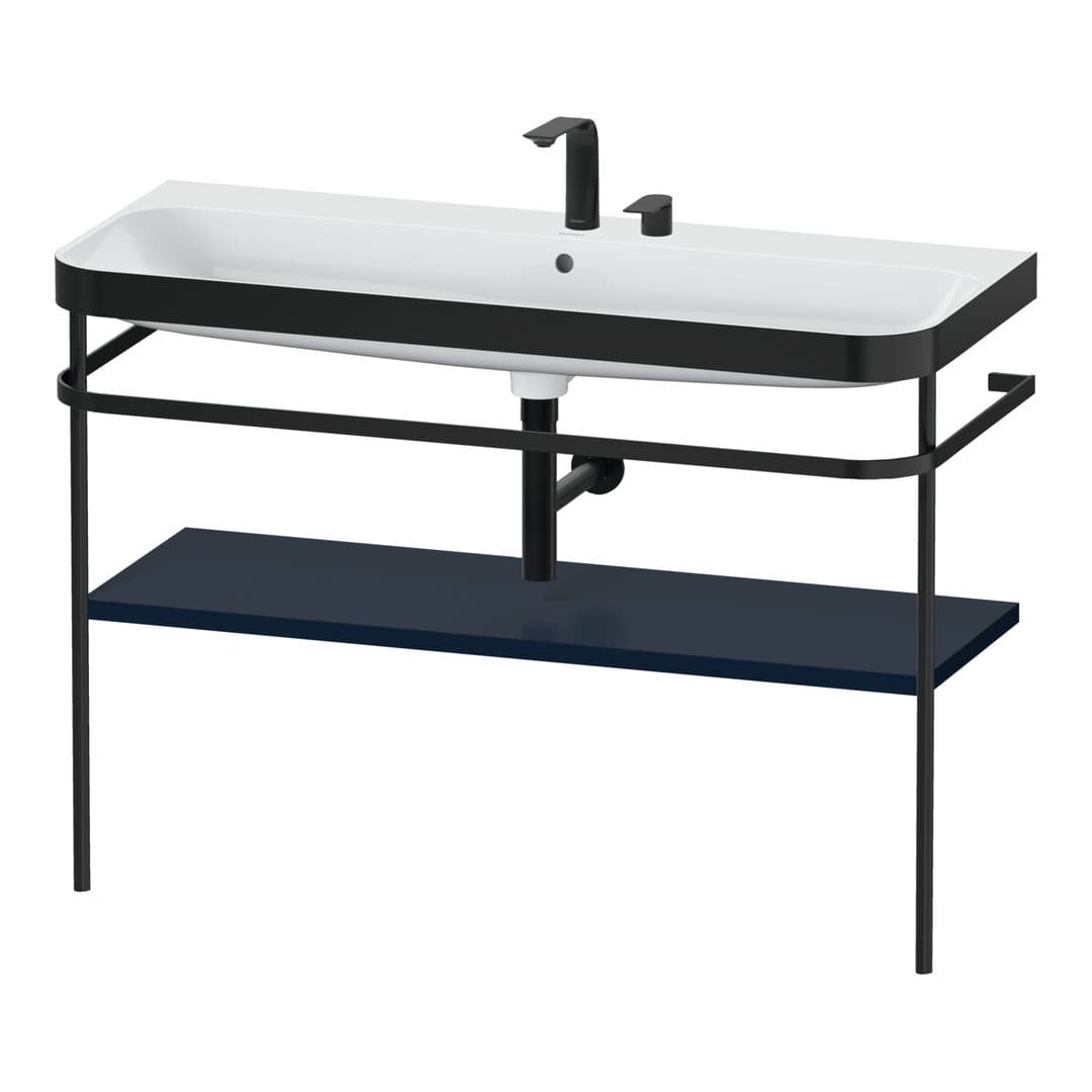 Duravit Happy D.2 – Βάση Νιπτήρα – 1175 mm, με νιπτήρα, νιπτήρας κέντρο, σώμα Night blue Satin Matt, έκδοση E – Night blue Satin Matt, Lacquer (HP4739E98980000)