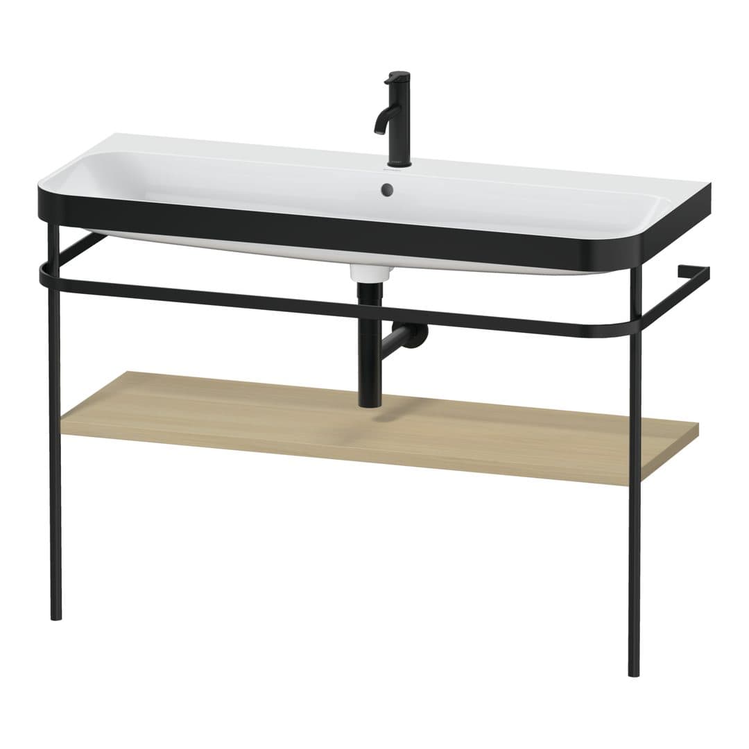 Duravit Happy D.2 – Βάση Νιπτήρα – 1175 mm, με νιπτήρα, νιπτήρας κέντρο, σώμα Mediterranean oak Matt, έκδοση O, μοντέλο HP4739 – Mediterranean oak Matt, Real wood veneer (HP4739O71710000)
