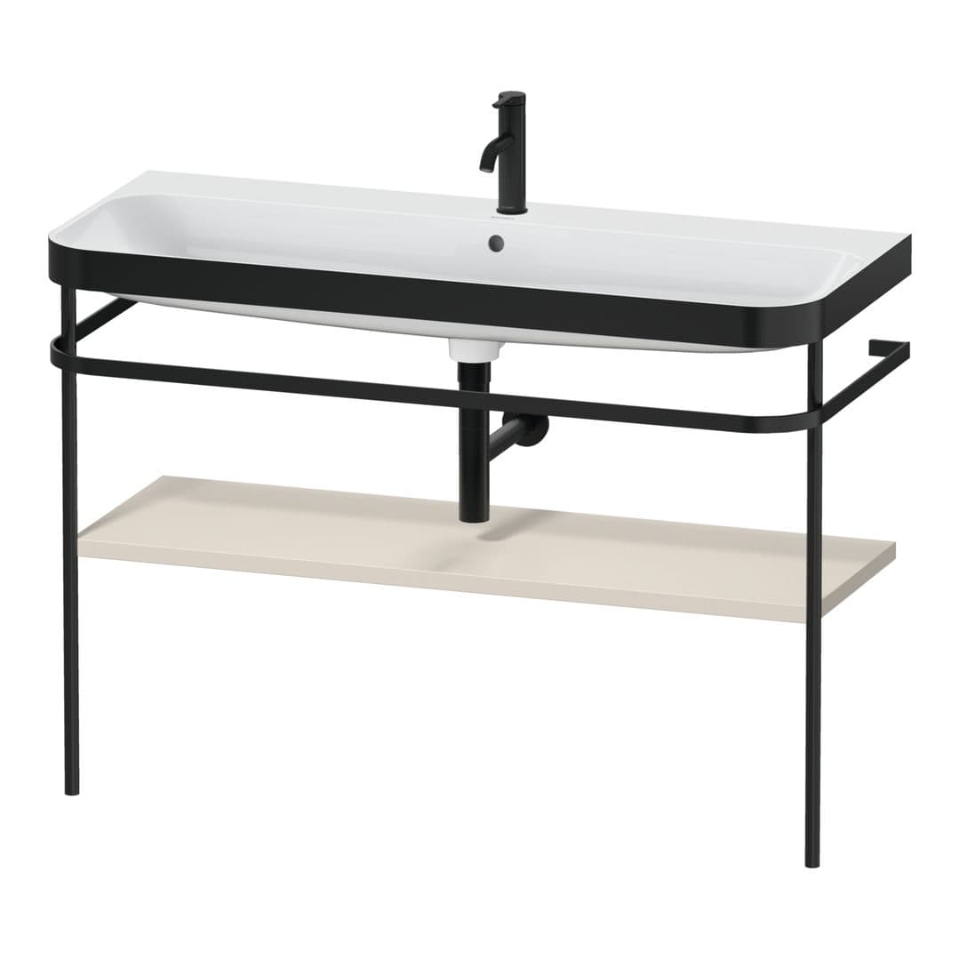 Duravit Happy D.2 – Βάση Νιπτήρα – 1175 mm, με νιπτήρα, σώμα Taupe Super Matt, έκδοση O, μοντέλο HP4739 – Taupe Super Matt, Decor (HP4739O83830000)