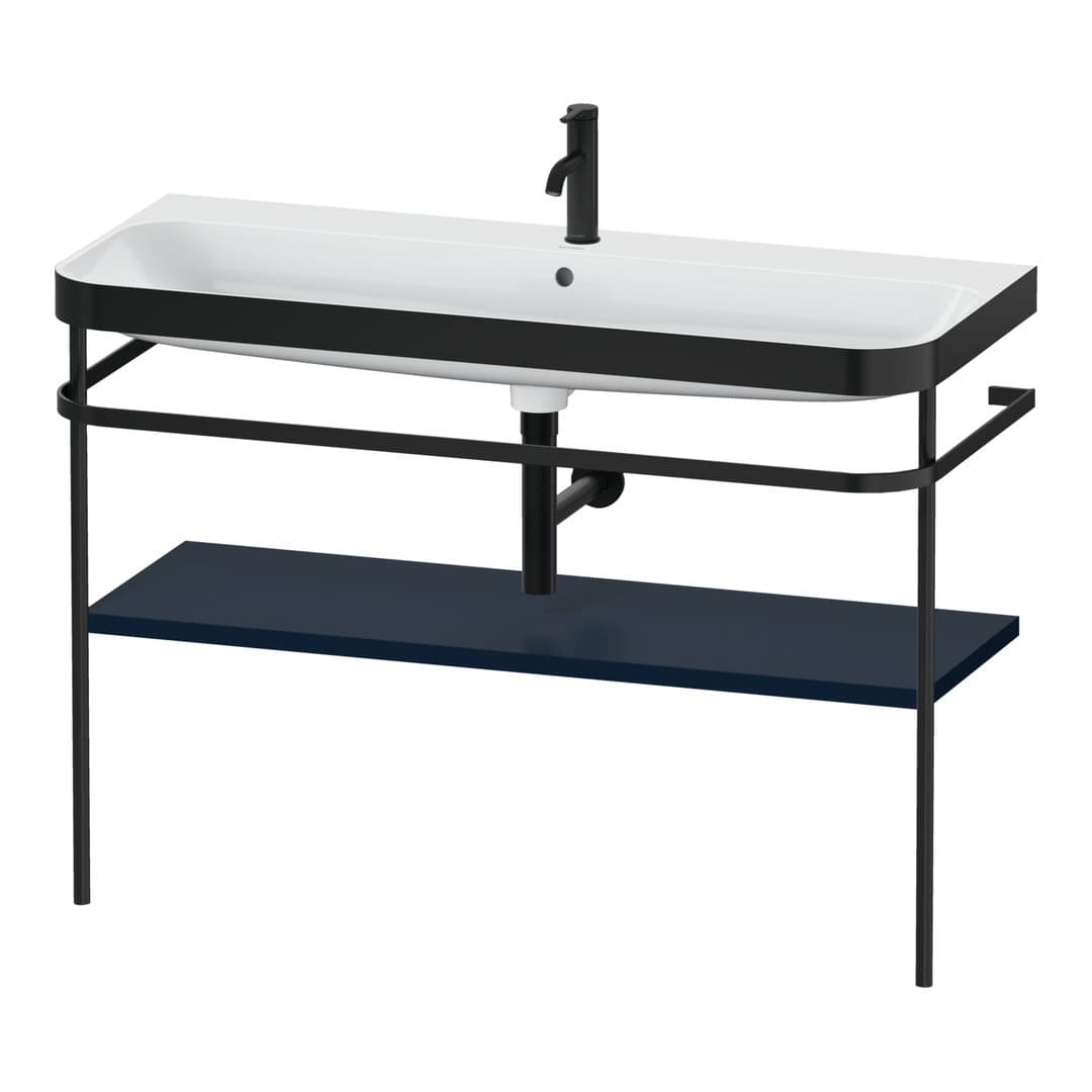 Duravit Happy D.2 – Βάση Νιπτήρα – 1175 mm, με νιπτήρα, νιπτήρας κέντρο, σώμα Night blue Satin Matt, έκδοση O, μοντέλο HP4739 – Night blue Satin Matt, Lacquer (HP4739O98980000)