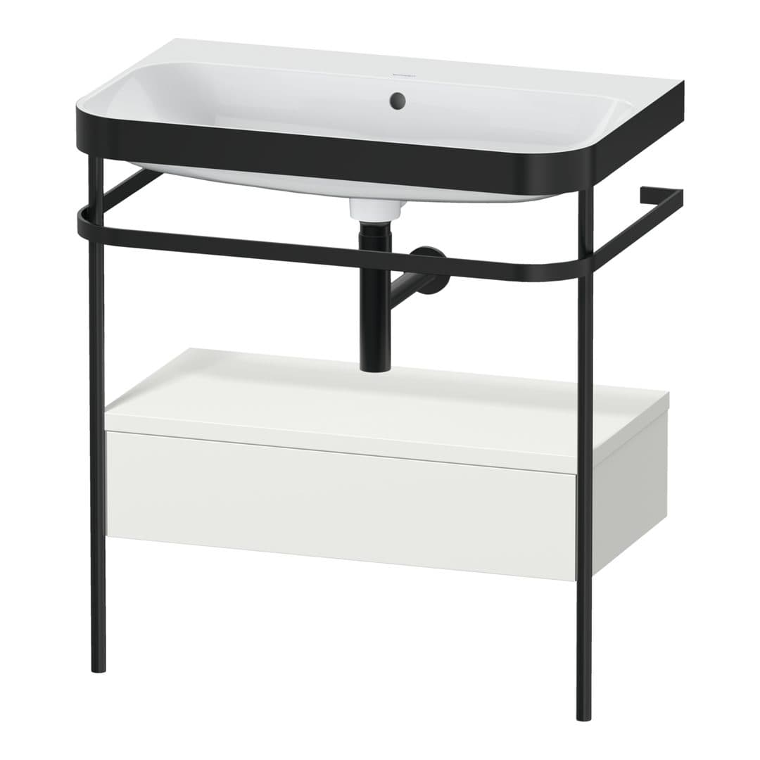 Duravit Happy D.2 – Βάση Νιπτήρα – 775 mm, με νιπτήρα, με συρτάρι, 1 συρτάρι, νιπτήρας κέντρο, έκδοση N, μοντέλο HP4742 – Nordic white Satin Matt, Lacquer (HP4742N3939)