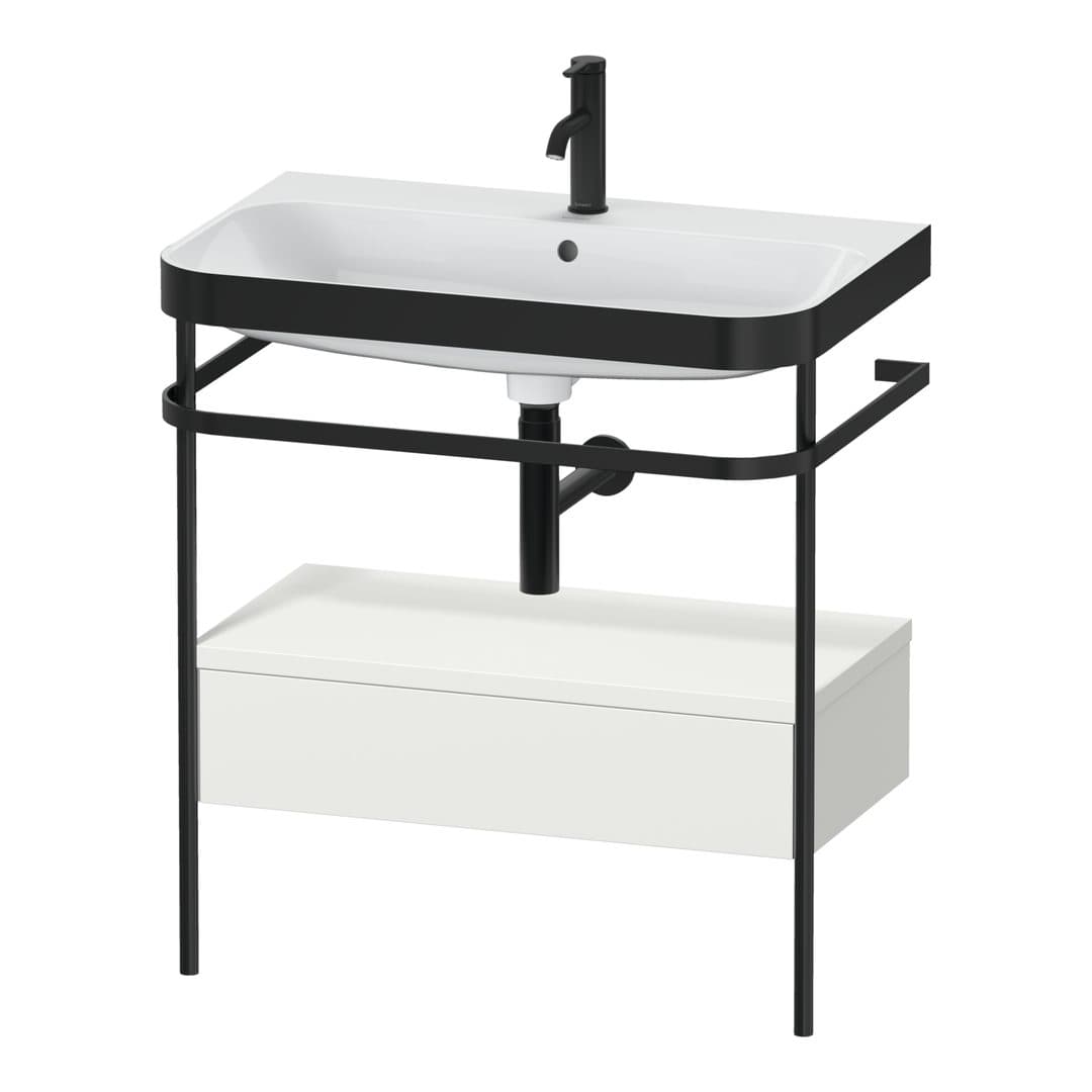 Duravit Happy D.2 – Βάση Νιπτήρα – 775 mm, με νιπτήρα, με συρτάρι, 1 συρτάρι, νιπτήρας κέντρο, έκδοση O, μοντέλο HP4742 – Nordic white Satin Matt, Lacquer (HP4742O3939)