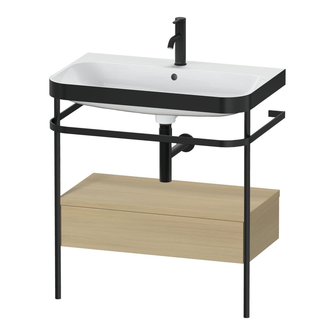 Duravit Happy D.2 – Βάση Νιπτήρα – 775 mm, με νιπτήρα, με συρτάρι, 1 συρτάρι, νιπτήρας κέντρο, έκδοση O, μοντέλο HP4742 – Mediterranean oak Matt, Real wood veneer (HP4742O7171)