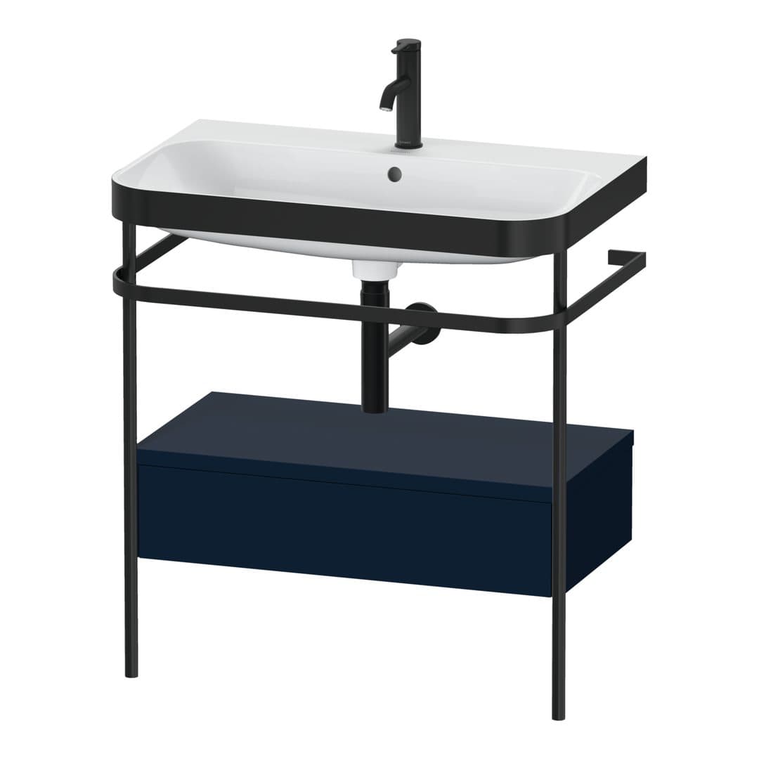 Duravit Happy D.2 – Βάση Νιπτήρα – 775 mm, με νιπτήρα, με συρτάρι, 1 συρτάρι, νιπτήρας κέντρο, έκδοση O, μοντέλο HP4742 – Night blue Satin Matt, Lacquer (HP4742O9898)