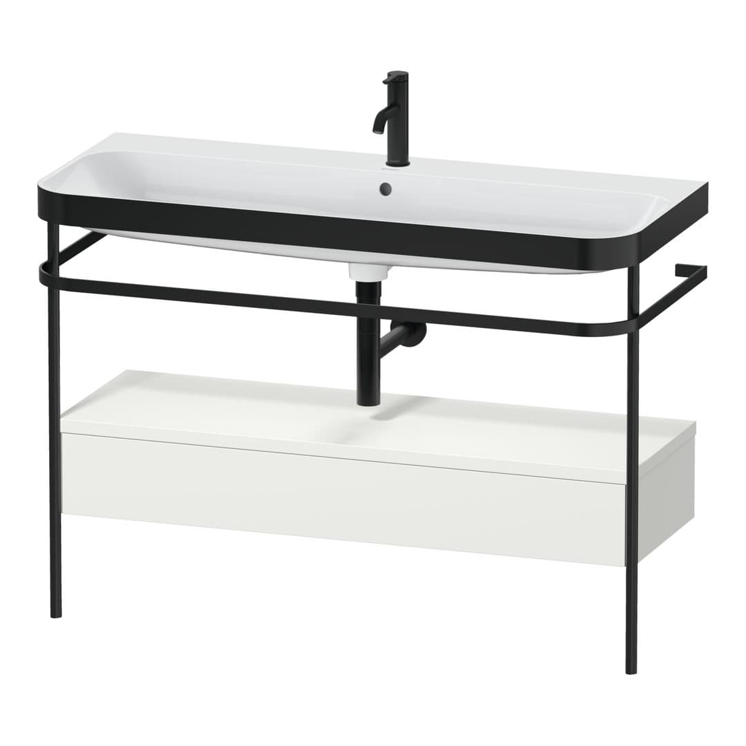 Duravit Happy D.2 – Βάση Νιπτήρα – 1175 mm, με νιπτήρα, με συρτάρι, 1 συρτάρι, νιπτήρας κέντρο, έκδοση O, μοντέλο HP4744 – Nordic white Satin Matt, Lacquer (HP4744O39390000)