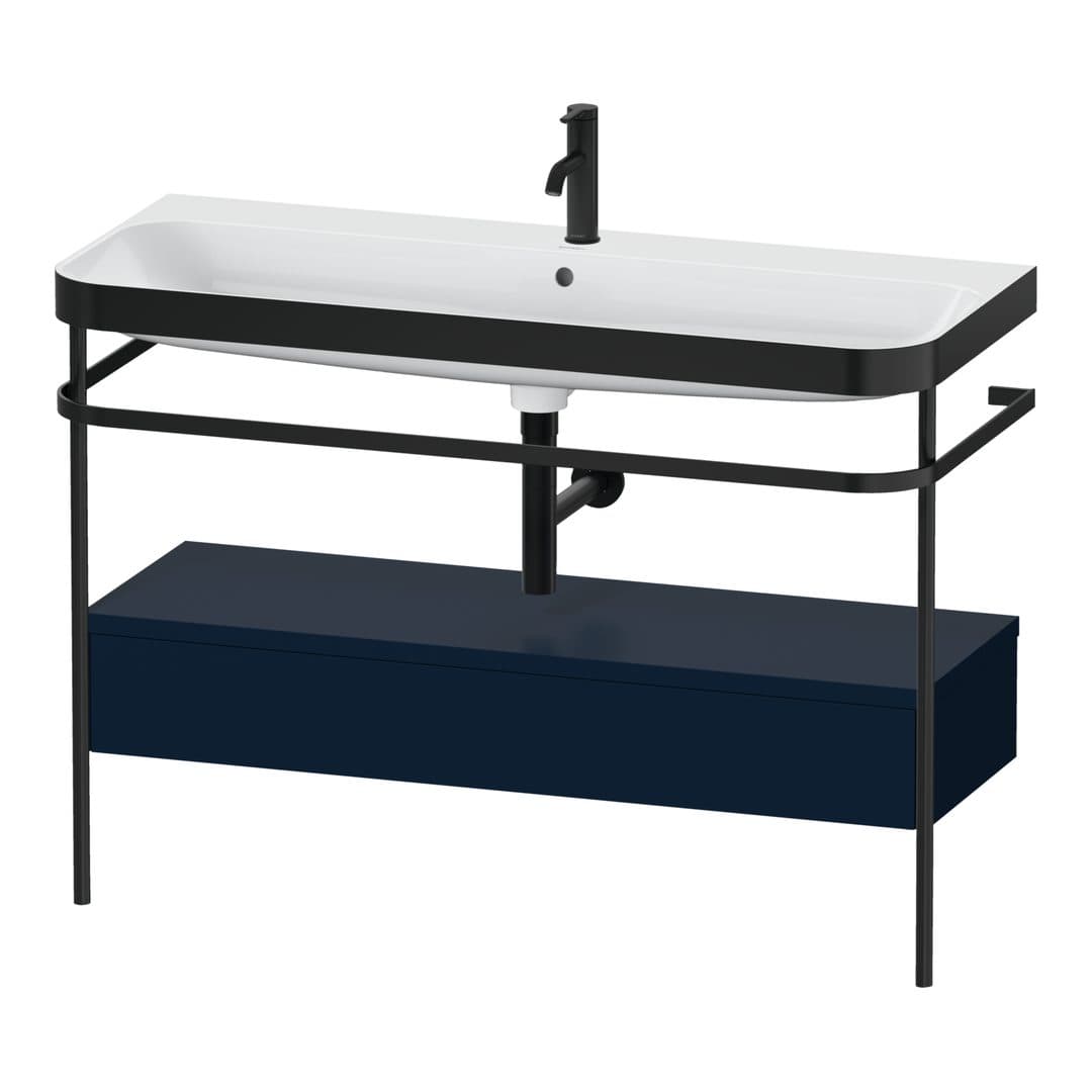 Duravit Happy D.2 – Βάση Νιπτήρα – 1175 mm, με νιπτήρα, με συρτάρι, 1 συρτάρι, νιπτήρας κέντρο, έκδοση O, μοντέλο HP4744 – Night blue Satin Matt, Lacquer (HP4744O98980000)