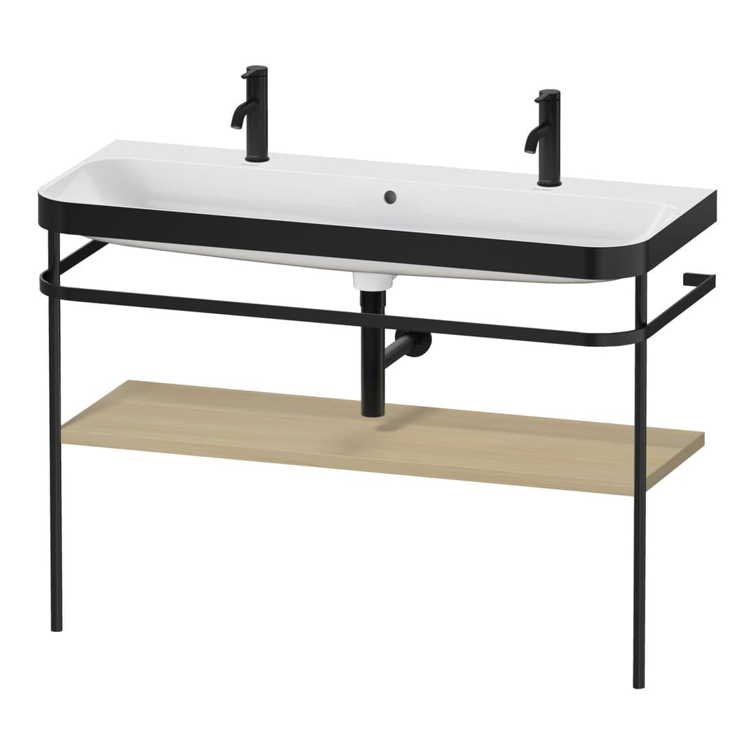 Duravit Happy D.2 – Βάση Νιπτήρα – 1175 mm, με νιπτήρα, νιπτήρας κέντρο, σώμα Mediterranean oak Matt, έκδοση O, μοντέλο HP4759 – Mediterranean oak Matt, Real wood veneer (HP4759O71710000)