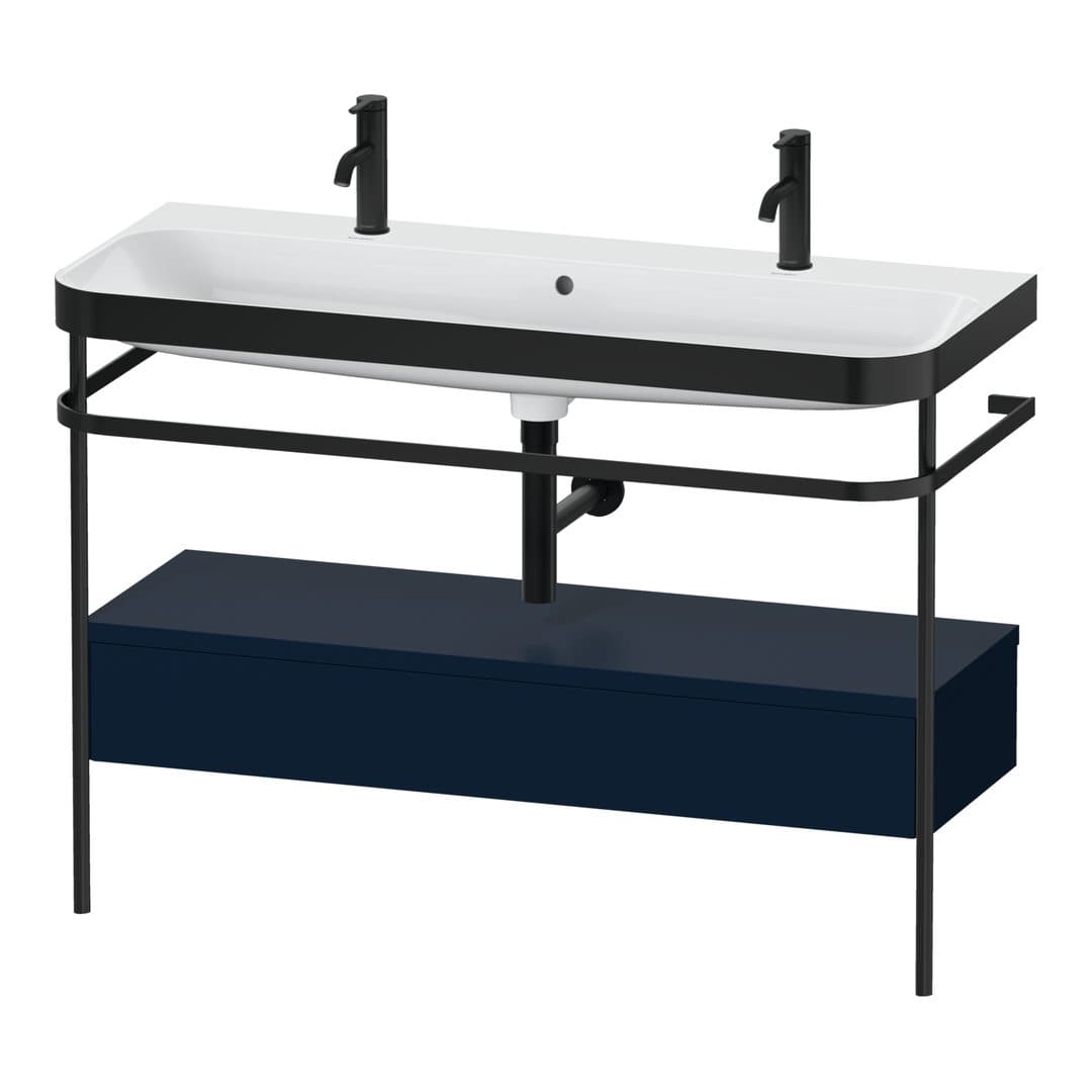 Duravit Happy D.2 – Βάση Νιπτήρα – 1175 mm, με νιπτήρα, με συρτάρι, 1 συρτάρι, νιπτήρας κέντρο, έκδοση O, μοντέλο HP4764 – Night blue Satin Matt, Lacquer (HP4764O98980000)