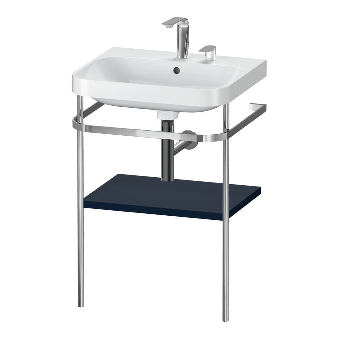 Duravit Happy D.2 – Βάση Νιπτήρα – 575 mm, με νιπτήρα, νιπτήρας κέντρο, έκδοση E – Night blue Satin Matt, Lacquer (HP4835E9898)